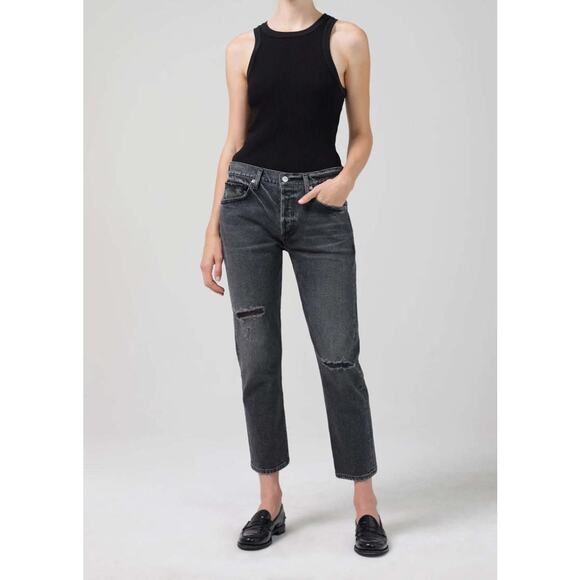 Citizens of Humanity Emerson Slim Fit Boyfriend Crop Jeans Size 32 NWT